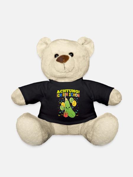 Achtung Ich Bin Schon 2 Geburtstag Zucchini - Teddy - Schwarz
