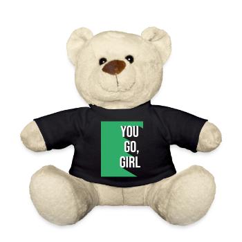 Girlboss YOU GO GIRL - Teddy Bear - black - Front
