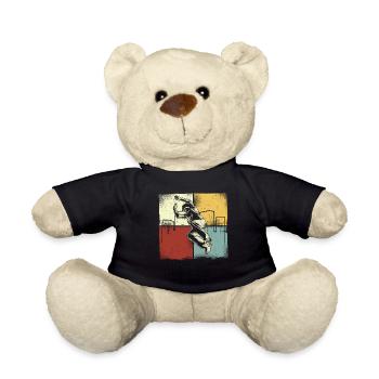 Parkour Free Running Traceur Retro - Teddy Bear - black - Front