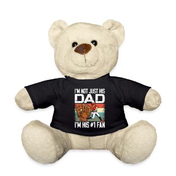 Baseball Fan Dad Father Vintage - Teddy - Schwarz - Vorne