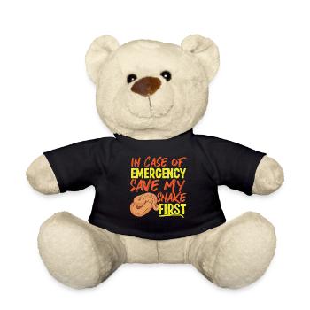 Snake Serpent In Case Of Emergency - Teddy - Schwarz - Vorne