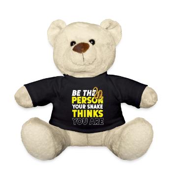 Snake Serpent Be The Person Your - Teddy Bear - black - Front