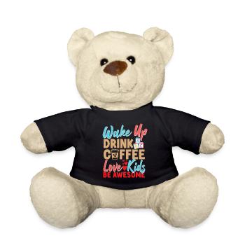 Childcare Daycare Provider Teacher - Teddy Bear - black - Front