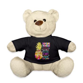 Childcare Daycare Provider Teacher - Teddy Bear - black - Front