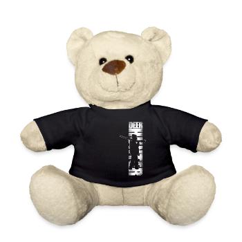 Buck Deer Hunting Hunter Vintage - Teddy Bear - black - Front