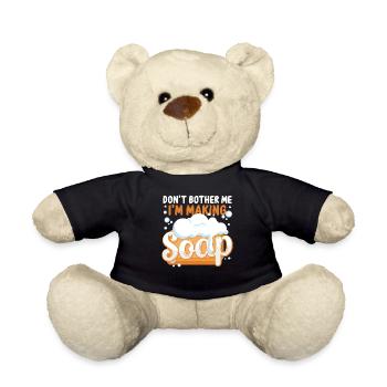 Soap Making Crafting Don't Bother - Teddy Bear - black - Front