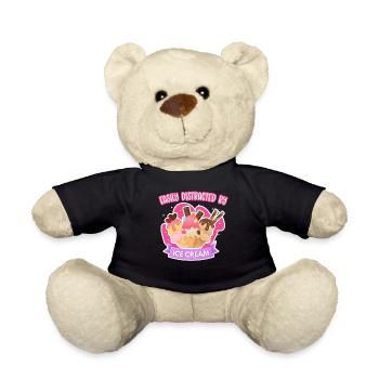 Ice Cream Cone Easily Distracted - Teddy - Schwarz - Vorne