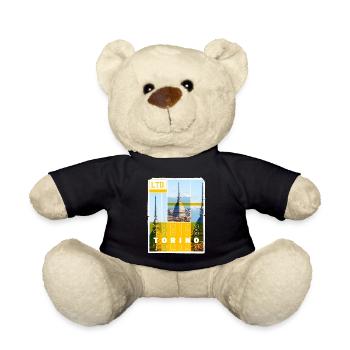 Turin Torino Italien Stadt Skyline Urlaub Liebe - Teddy - Schwarz - Vorne