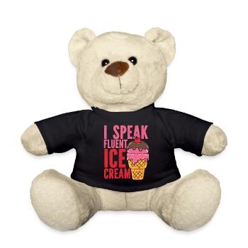 Ice Cream Cone Sundae I Speak - Teddy - Schwarz - Vorne
