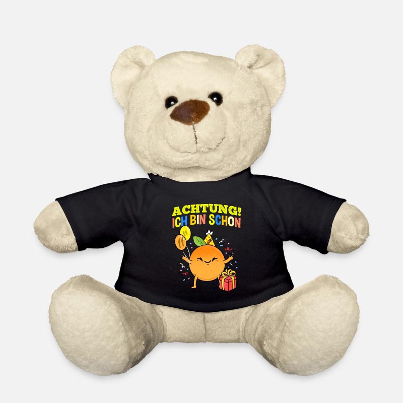 Achtung Ich Bin Schon 11 Geburtstag Orange - Teddy - Schwarz
