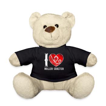Roller Coaster Heart Vintage I - Teddy - Schwarz - Vorne