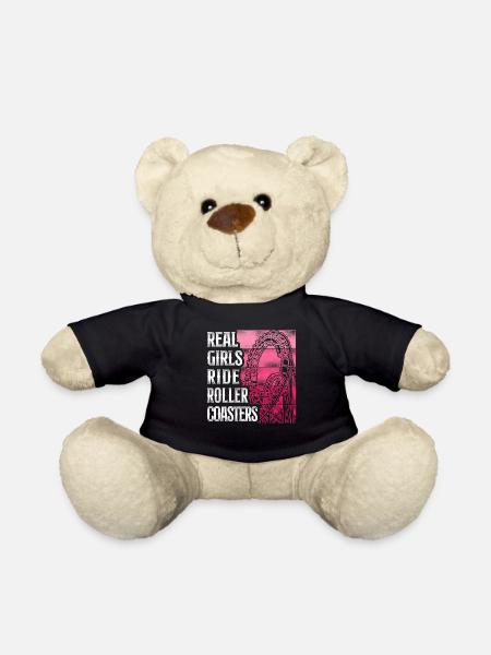 Roller Coaster Girl Vintage Retro - Teddy - Schwarz