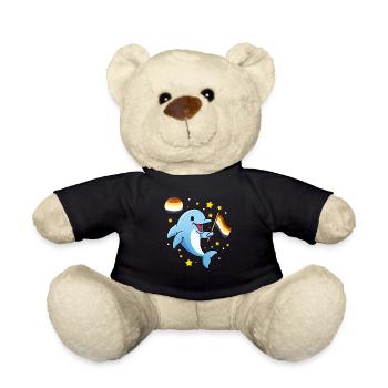 Dauphin dans l’espace Gay Bear Pride - Nounours - noir - Devant