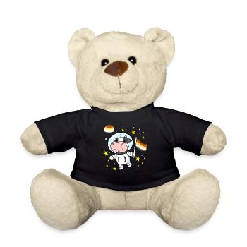 Kuh Astronaut Gay Bear Pride - Teddy - Schwarz - Vorne