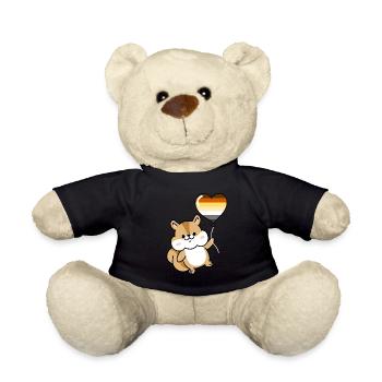 Eichhörnchen Herzballon Gay Bear - Teddy - Schwarz - Vorne