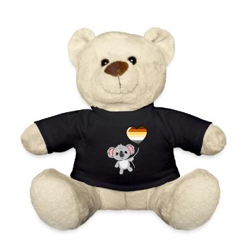 Koala Herzballon Gay Bear - Teddy - Schwarz - Vorne