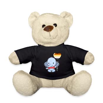 Elefant Herzballon Gay Bear - Teddy - Schwarz - Vorne