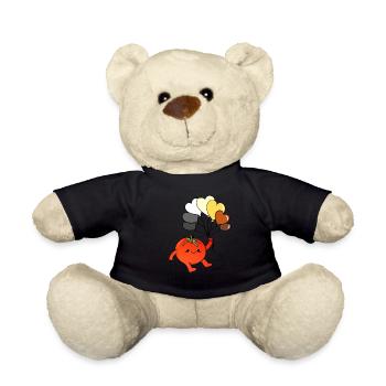 Tomato Heart Balloon Gay Bear Pride - Nounours - noir - Devant