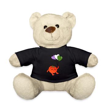 Tomato Heart Balloon Genderqueer Pride - Nounours - noir - Devant