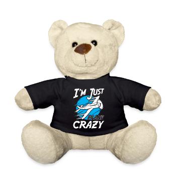 At Just Plane Crazy - Teddy Bear - black - Front