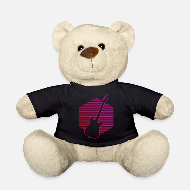 Guitar Player Gitarre Gitarrist Guitar Herren - Teddy - Schwarz