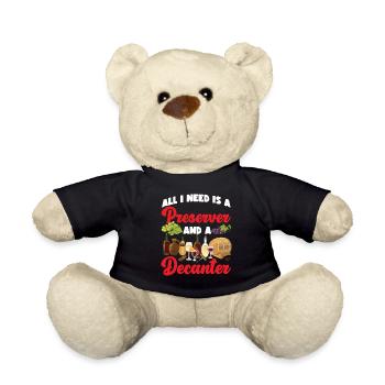 Sommelier Wine Drinking Tasting - Teddy - Schwarz - Vorne