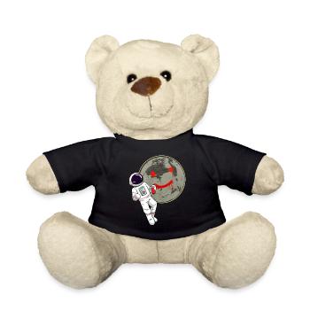 Astronaut Moon Graffiti Sprayer - Teddy Bear - black - Front