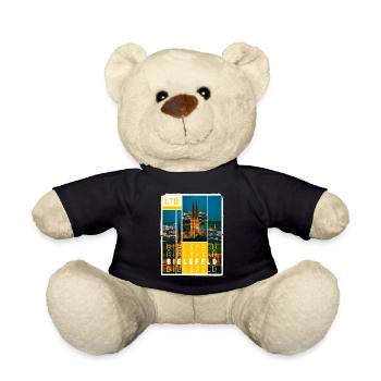 Bielefeld Deutschland Stadt Skyline Heimat Liebe - Teddy - Schwarz - Vorne