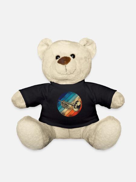 Trumpet Player Retro Vintage - Teddy - Schwarz