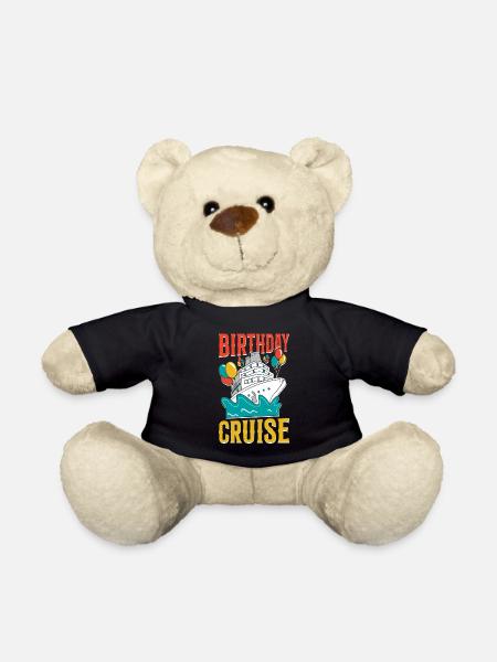 Cruise Ship Vacation Birthday - Teddy - Schwarz