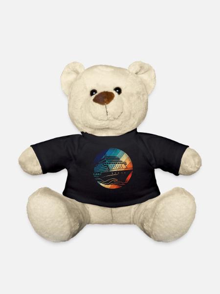 Cruise Ship Vacation Retro Vintage - Teddy - Schwarz