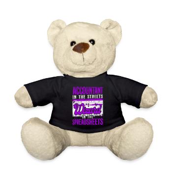 Accountant Bookkeeper Accounting - Teddy Bear - black - Front
