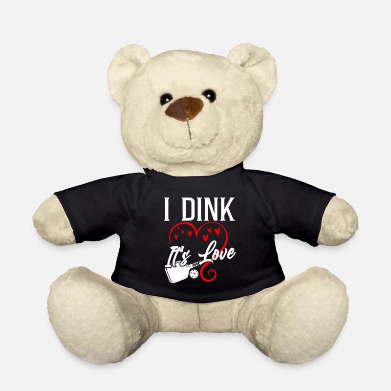 Pickleball Pun Heart Valentines - Teddy - Schwarz