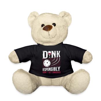 Pickleball Pun Wine Dink - Teddy - Schwarz - Vorne
