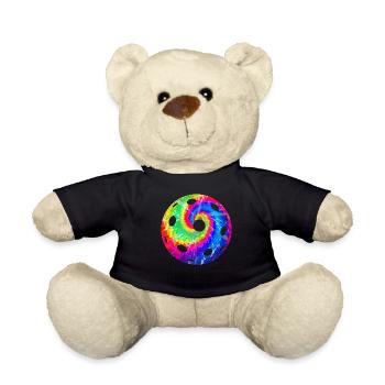 Pickleball Tie Dye Retro 80s 90s - Teddy Bear - black - Front