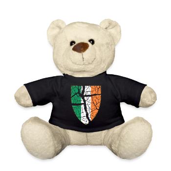 Irland Wappen - Teddy - Schwarz - Vorne