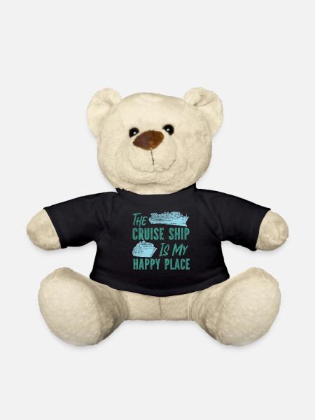 Cruise Ship Vacation Vintage The - Teddy Bear - black