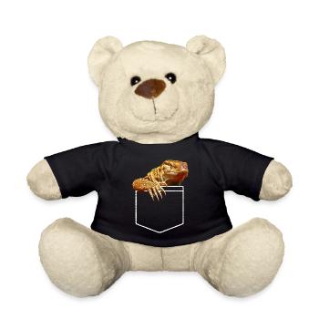Savannah Monitor Lizard Pocket - Teddy Bear - black - Front