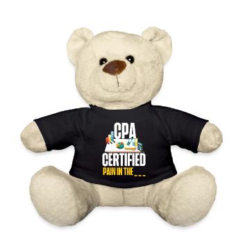 Comptable Comptable Comptable - Nounours - noir - Devant