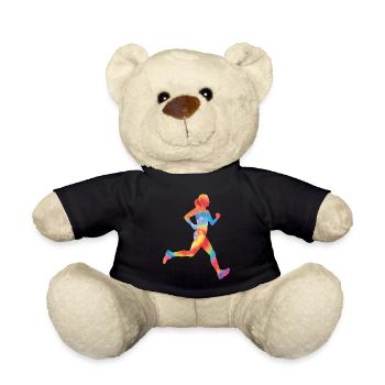 Running Runner Half Marathon Tie - Nounours - noir - Devant