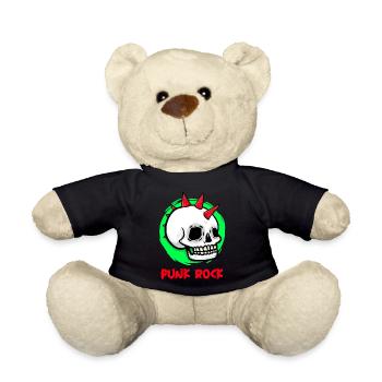 Punk Rock - Teddy - Schwarz - Vorne