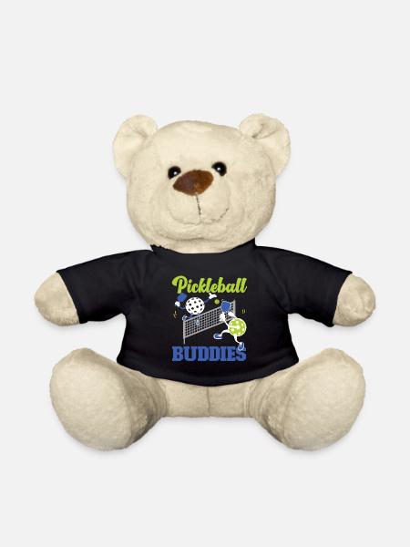 Pickleball Friends Pickleball - Teddy Bear - black