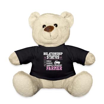 Farming Farmer Girl Girlfriend - Teddy - Schwarz - Vorne