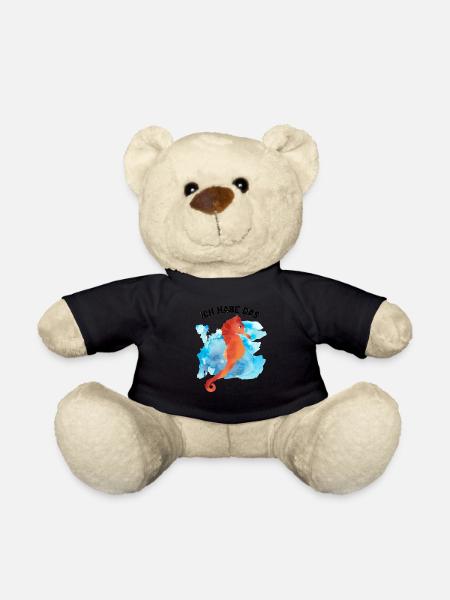 Ich habe das Seepferdchen - Teddy - Schwarz