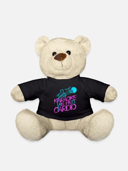 Karaoke Singer 80s Retro Karaoke - Teddy Bear - black
