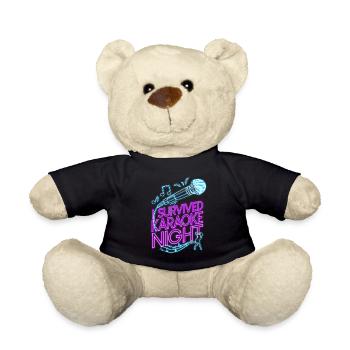 Karaoké Chanteur 80s Rétro I - Nounours - noir - Devant