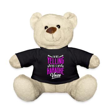 Karaoke Singer I'm Not Yelling - Teddy Bear - black - Front