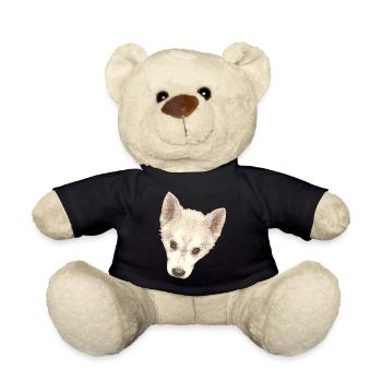 süßes Hündchen, Hundebaby Gesicht wasserpixel - Teddy - Schwarz - Vorne