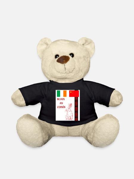 BLIAIN AN COINÍN, Année du Lapin en irlandais - Nounours - noir