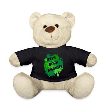 7vs Wild Bock Angriff Motivation Natur Abenteuer - Teddy - Schwarz - Vorne